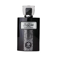 Al Wataniah Attar Al Wesal オードパルファム 100ml/3.4fl.oz. - 高級アラビア香水のボトル、エレガントなデザイン、白い背景 - ボトルのみ