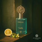Al Wataniah Castilla オードパルファム 75ml/2.5fl.oz. - シネマティック撮影、豪華な照明と背景、プロダクト撮影 - シネマティック撮影
