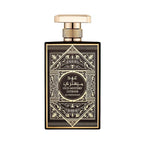 Al Wataniah Oud Mystery Intense オードパルファム 100ml/3.4fl.oz. - 高級アラビア香水のボトル、エレガントなデザイン、白い背景 - ボトルのみ