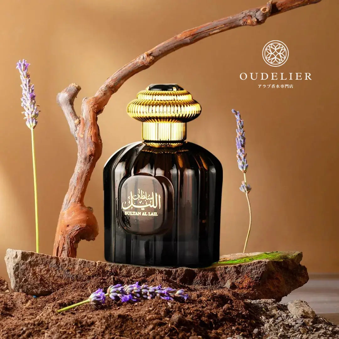 Al Wataniah Sultan Al Lail オードパルファム 100ml/3.4fl.oz. - シネマティック撮影、豪華な照明と背景、プロダクト撮影 - シネマティック撮影