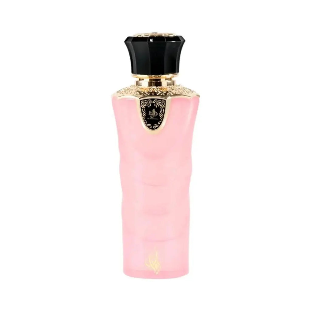 Al Wataniah Tibyan オードパルファム 100ml/3.4fl.oz. - 高級アラビア香水のボトル、エレガントなデザイン、白い背景 - ボトルのみ