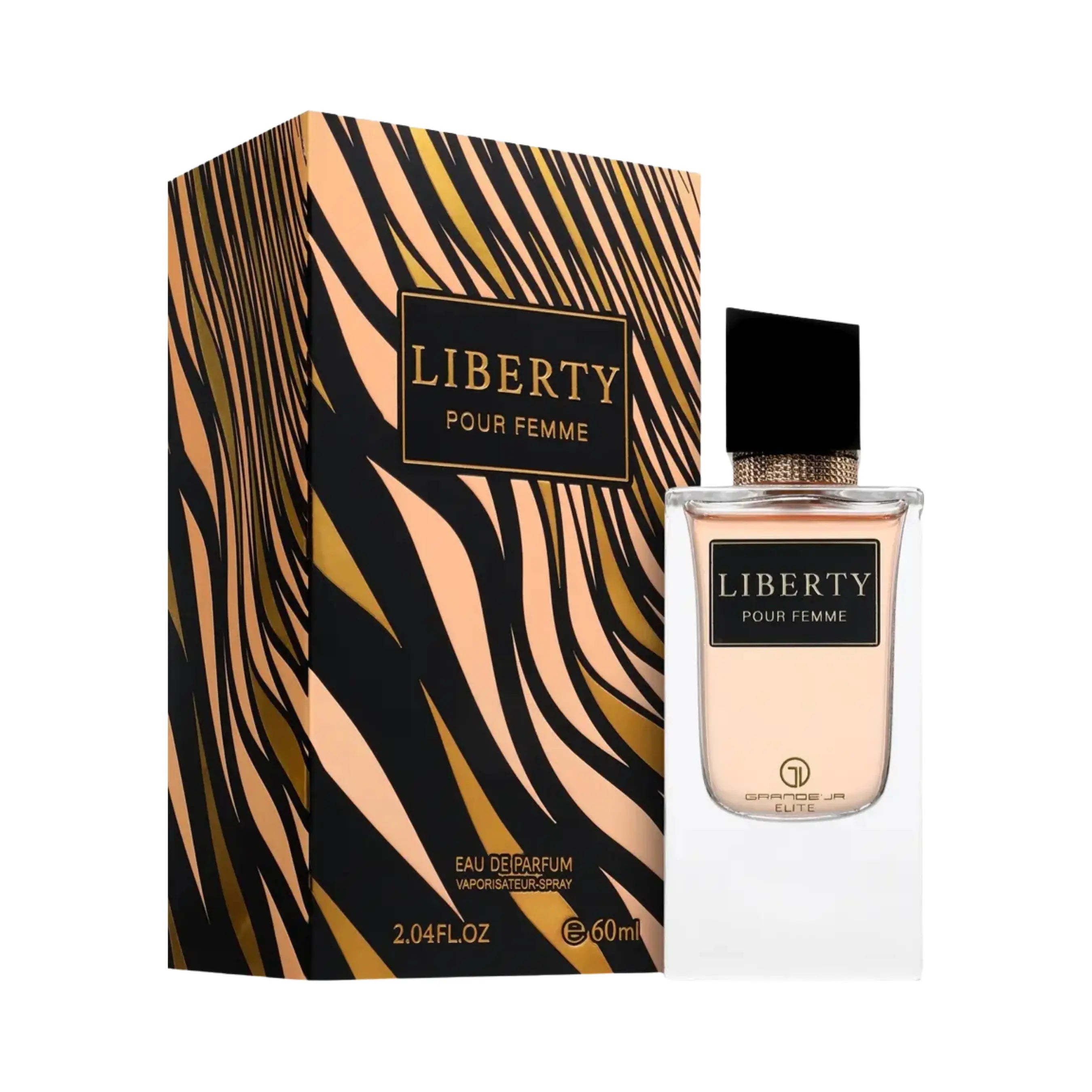 Grandeur Liberty オードパルファム 60ml/2.04fl.oz. - 香水ボトルと豪華なパッケージボックス、ロゴ入り - ボトルとボックス