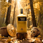 Grandeur Tribal Gold オードパルファム 100ml/3.4fl.oz. - シネマティック撮影、豪華な照明と背景、プロダクト撮影 - シネマティック撮影