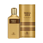 Grandeur Tribal Gold オードパルファム 100ml/3.4fl.oz. - 香水ボトルと豪華なパッケージボックス、ロゴ入り - ボトルとボックス
